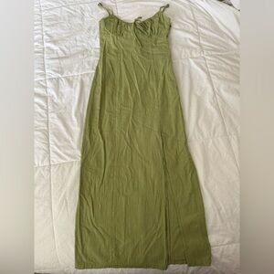 Zara Sage Green Maxi Sundress